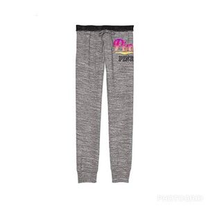 Victoria secret pink grey ( ombré logo ) joggers